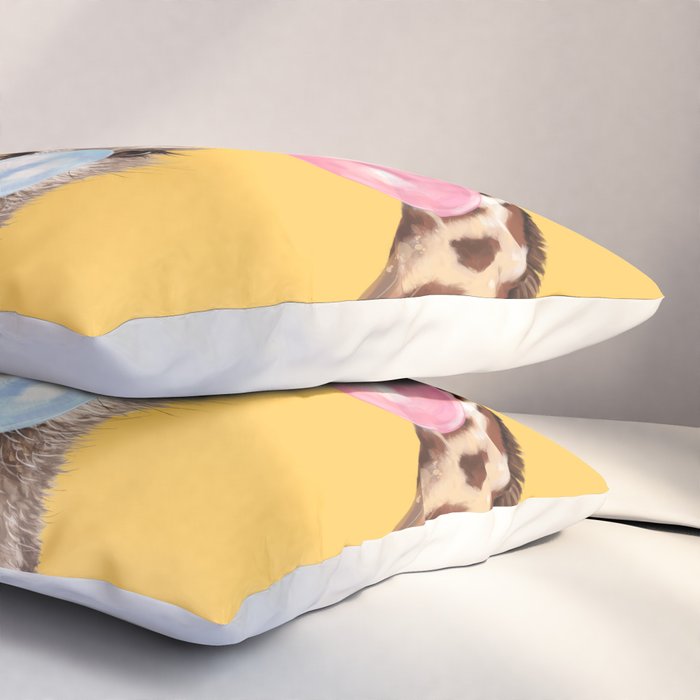 Bubble Gum Gang in Yellow Pillow Sham Gallery Image 3
