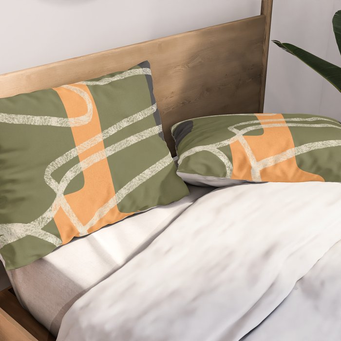 Organic Minimalist Layers 9 Pillow Sham Gallery Image 2