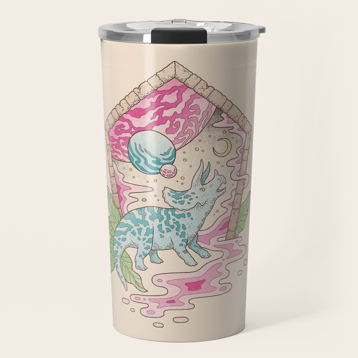 Aeon Archway: Triceratops | Dinosaur Sci-Fi Space Art Travel Mug Gallery Image 1