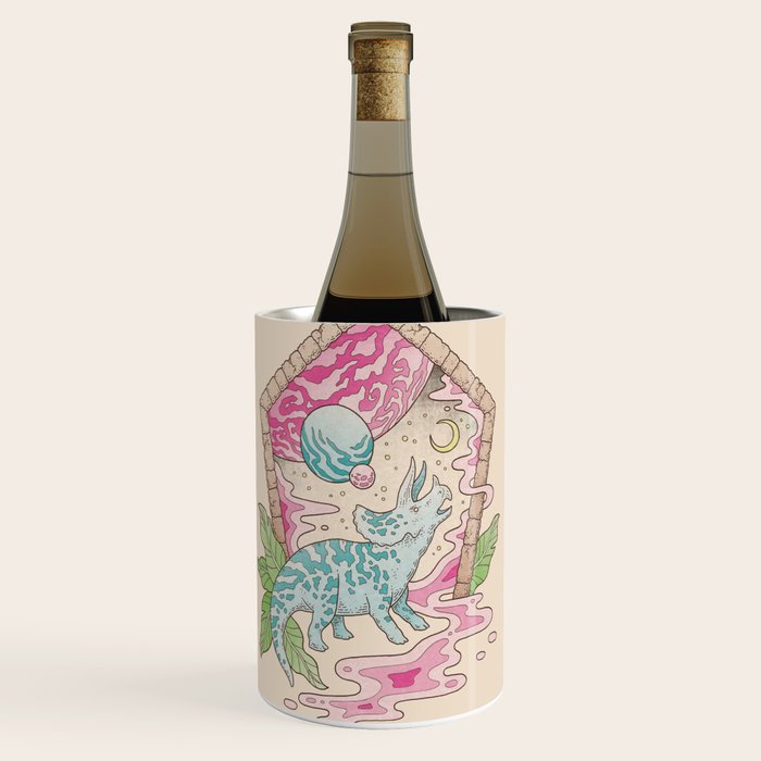 Aeon Archway: Triceratops | Dinosaur Sci-Fi Space Art Wine Chiller Gallery Image 1