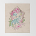 Aeon Archway: Triceratops | Dinosaur Sci-Fi Space Art Throw Blanket Gallery Image 2