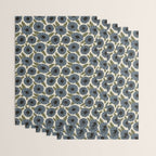 Floral Pattern / Slate Blue & Green Wrapping Paper Gallery Image 3