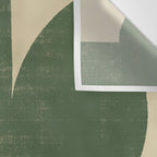 Abstract vase collage - deep green Wall Tapestry Gallery Image 3