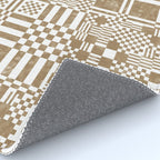Warm Vintage Checks Rug Gallery Image 4