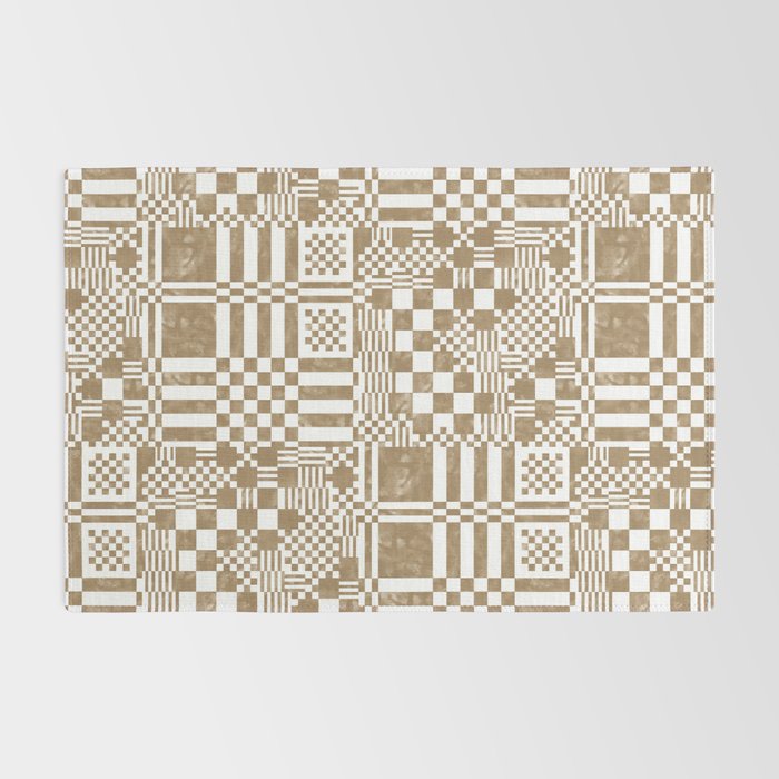 Warm Vintage Checks Rug Gallery Image 2