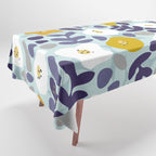 cooldown: blueshade floral pattern Tablecloth Gallery Image 1