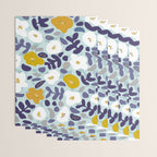 cooldown: blueshade floral pattern Wrapping Paper Gallery Image 3