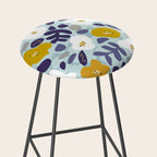 cooldown: blueshade floral pattern Stool Gallery Image 2