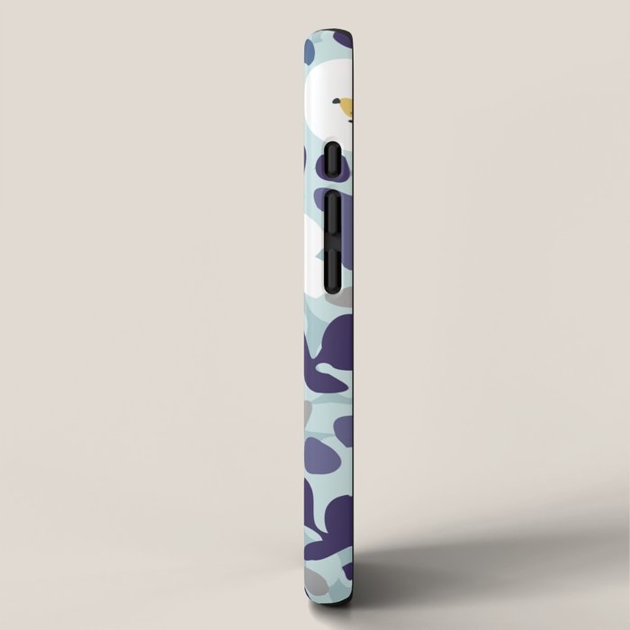 cooldown: blueshade floral pattern iPhone Case Gallery Image 2