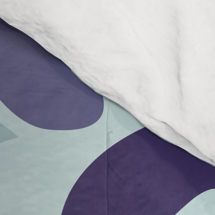 cooldown: blueshade floral pattern Comforter Gallery Image 4