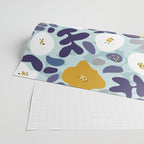 cooldown: blueshade floral pattern Wrapping Paper Gallery Image 2