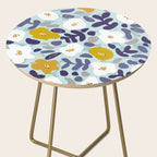 cooldown: blueshade floral pattern Side Table Gallery Image 2