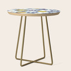 cooldown: blueshade floral pattern Side Table Gallery Image 1