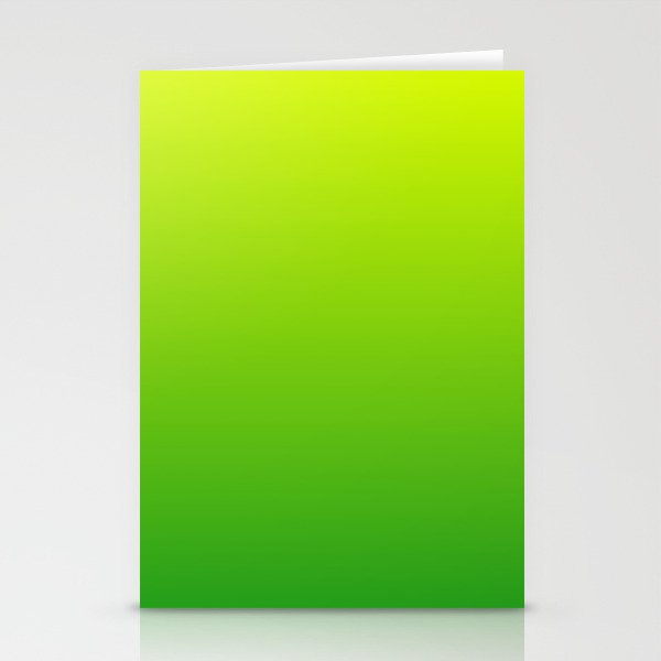 LIME GREEN OMBRE COLOR Stationery Card Gallery Image 2