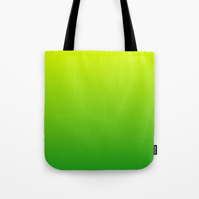 LIME GREEN OMBRE COLOR Tote Bag Gallery Image 1