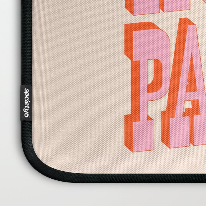 Old West: Howdy Pardner (bright pink and orange saloon style letters) Laptop Sleeve Gallery Image 3