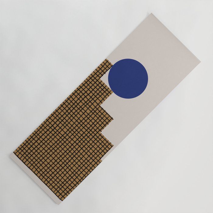 Blue Circle #2 Yoga Mat