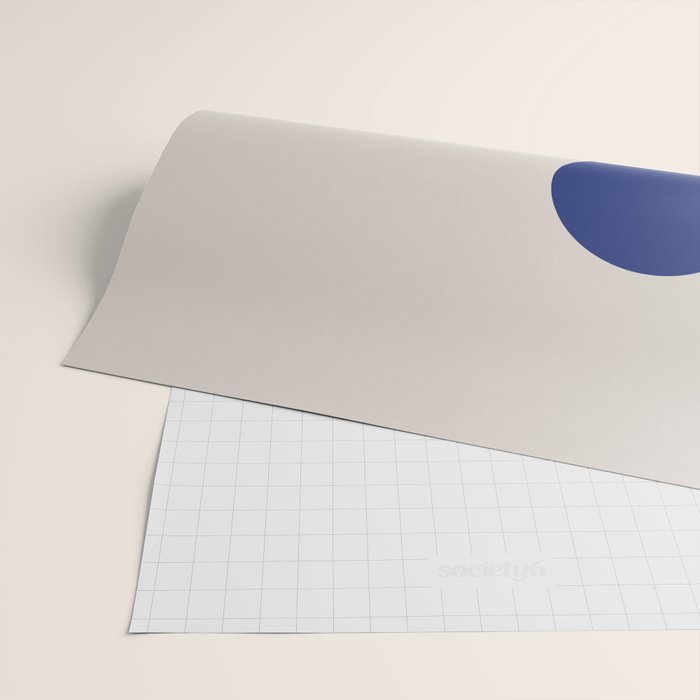 Blue Circle #2 Wrapping Paper Gallery Image 2