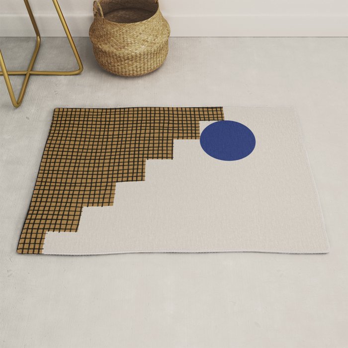 Blue Circle #2 Rug Gallery Image 1