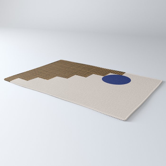 Blue Circle #2 Rug Gallery Image 3