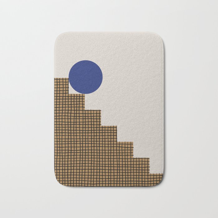 Blue Circle #2 Bath Mat Gallery Image 1