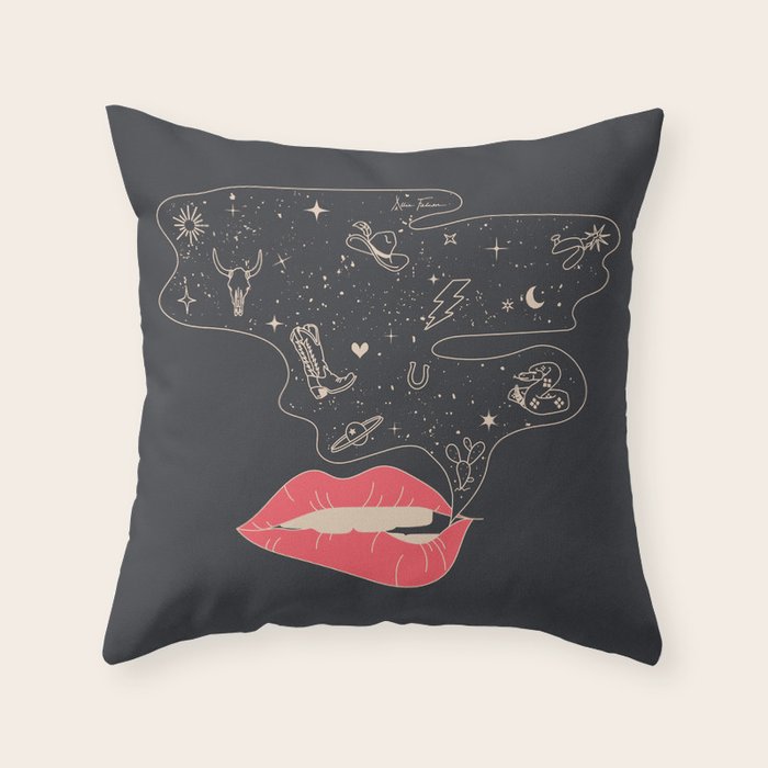 Talk Cowboy to Me Throw Pillow Gallery Image 1