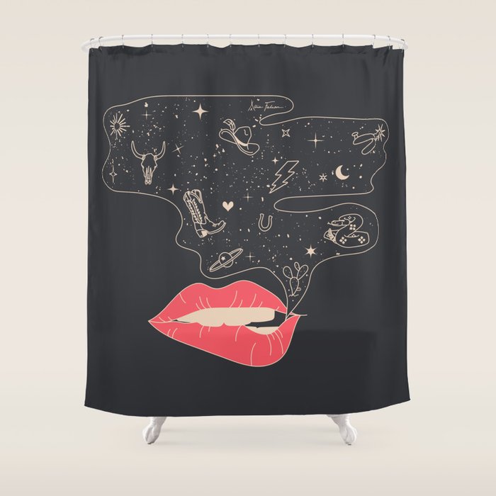 Talk Cowboy to Me Shower Curtain Gallery Image 1