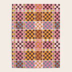 Vibrant Checkered Grid Poster Gallery Image 4