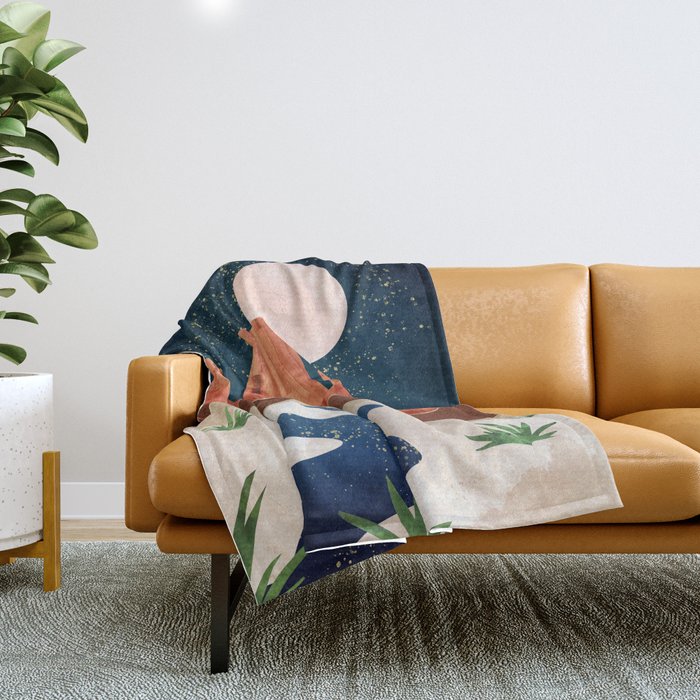 Desert Stars River Throw Blanket Gallery Image 1