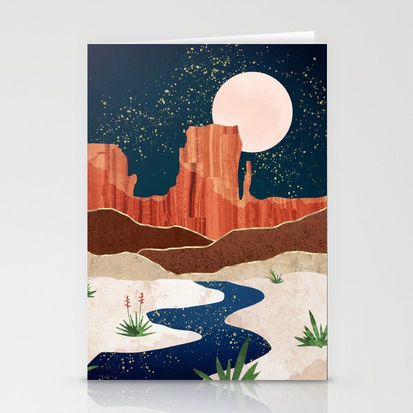 Desert Stars River Stationery Card Gallery Image 2