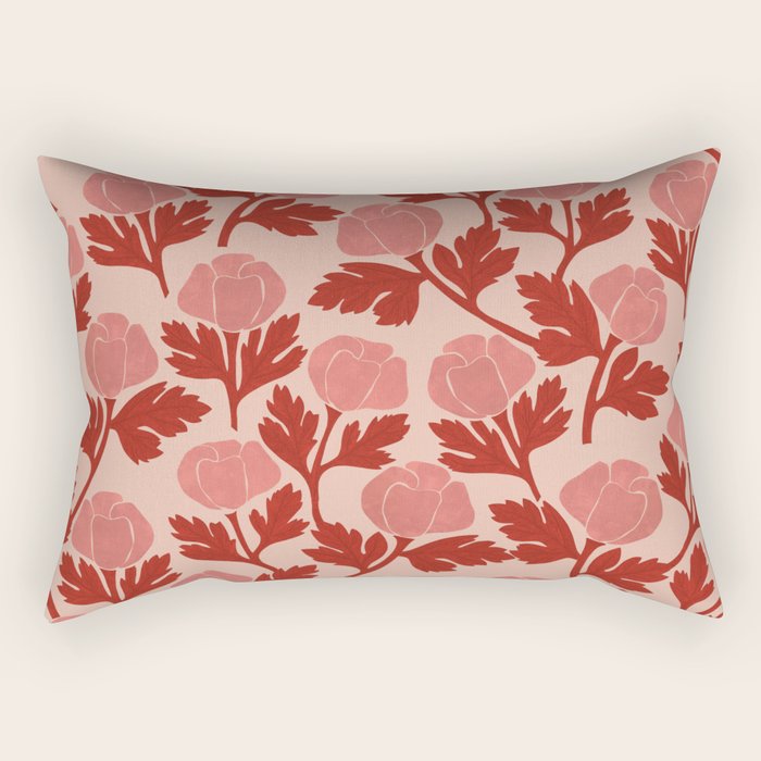 Roses pattern Rectangular Pillow Gallery Image 1