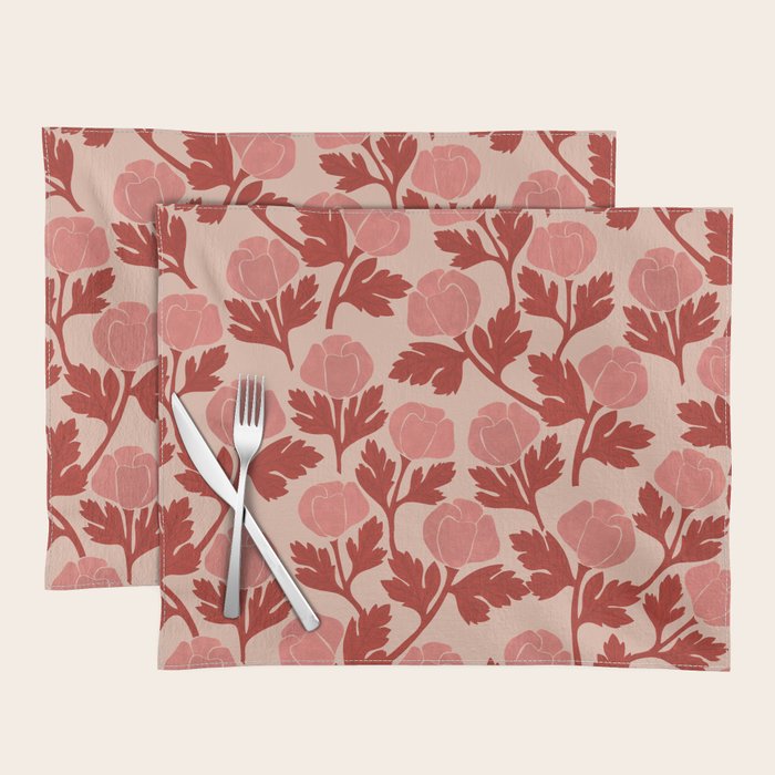 Roses pattern Placemat Gallery Image 1