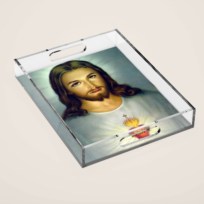 Sacred Heart Of Jesus Acrylic Tray Gallery Image 1