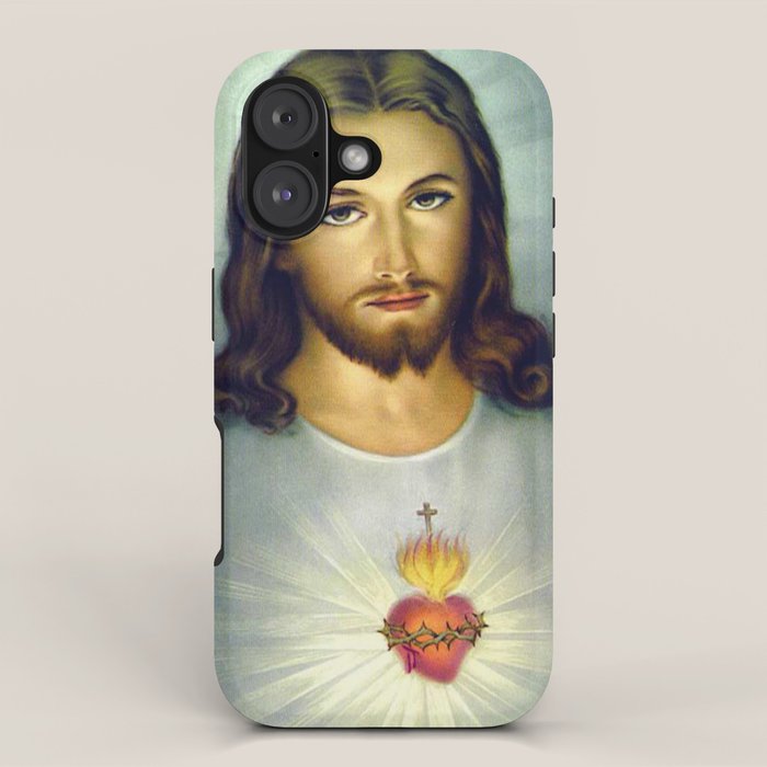 Sacred Heart Of Jesus iPhone Case Gallery Image 1