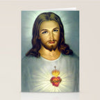 Sacred Heart Of Jesus Stationery Card Gallery Image 2