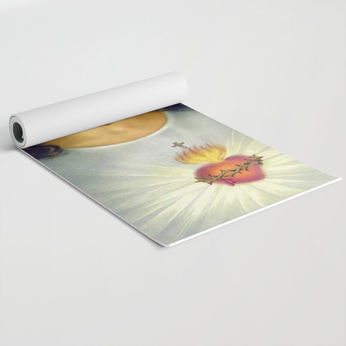 Sacred Heart Of Jesus Yoga Mat Gallery Image 2
