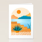 Colorful Desert Scene Illustration Stationery Card Gallery Image 2