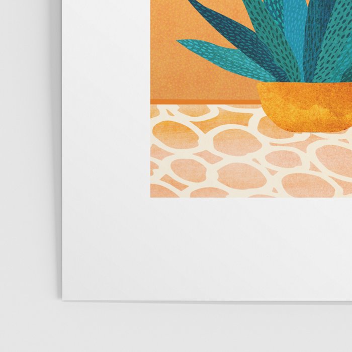 Colorful Desert Scene Illustration Poster Gallery Image 3