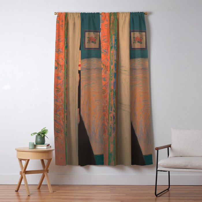 Behind the Painted Door Window Curtain Gallery Image 1