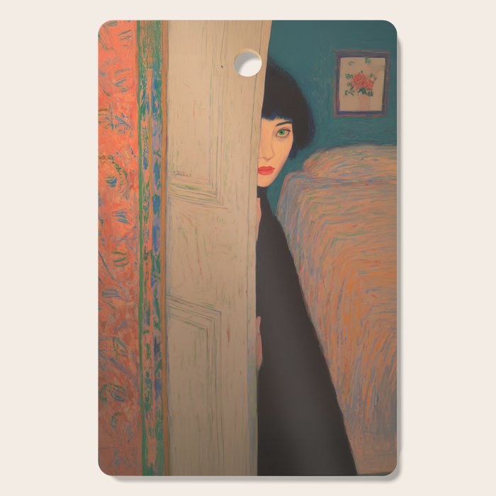 Behind the Painted Door Cutting Board Gallery Image 1