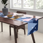 Snowy mountains and trees Table Runner Gallery Image 2