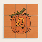 Leo Pumpkin Wood Wall Art Gallery Image 1