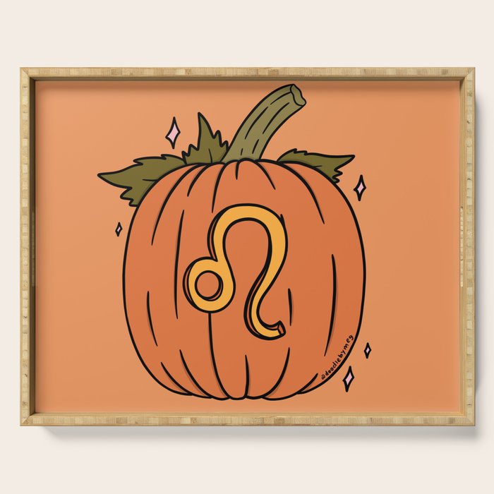 Leo Pumpkin Serving Tray Gallery Image 1