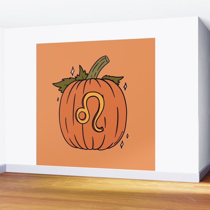 Leo Pumpkin Wall Mural Gallery Image 2