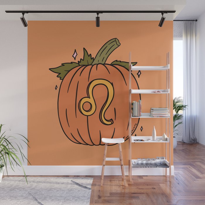 Leo Pumpkin Wall Mural Gallery Image 1