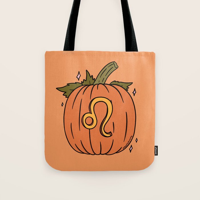 Leo Pumpkin Tote Bag Gallery Image 1