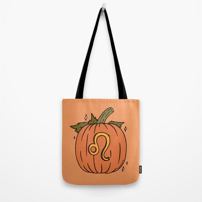 Leo Pumpkin Tote Bag Gallery Image 2
