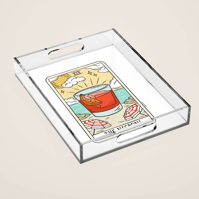 NEGRONI READING Acrylic Tray Gallery Image 1