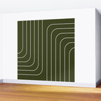 Searching (Olive Green) Wall Mural Gallery Image 2