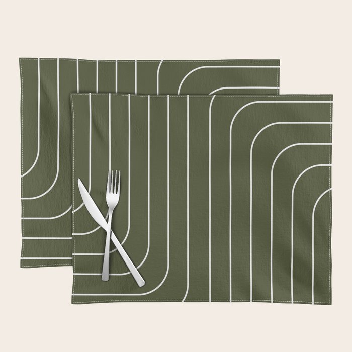 Searching (Olive Green) Placemat Gallery Image 1